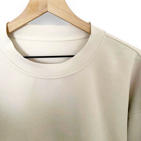 Lululemon Softstreme Perfectly Oversized Cropped Crew Long Sleeve White Opal 6 - Picture 3 of 15